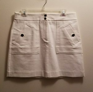 ⚪Loft white skirt
